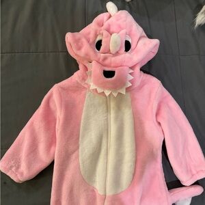 Pink Dinosaur Costume Onesie